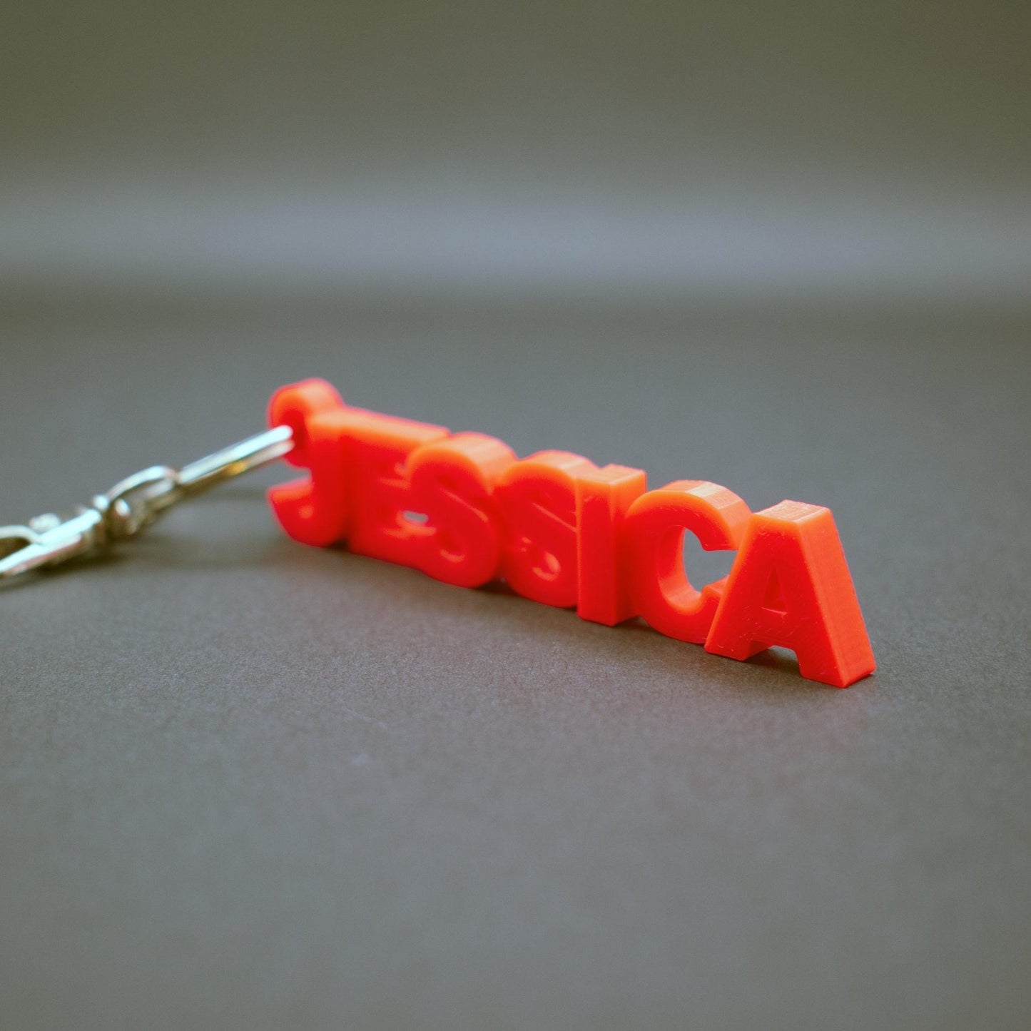Backpack Name Tag and keychain, personalized 3D Printed and easy to read with block letters.