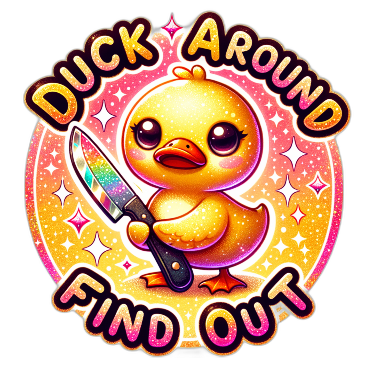 πͺ Duck Around and Find Out β Waterproof Vinyl Sticker