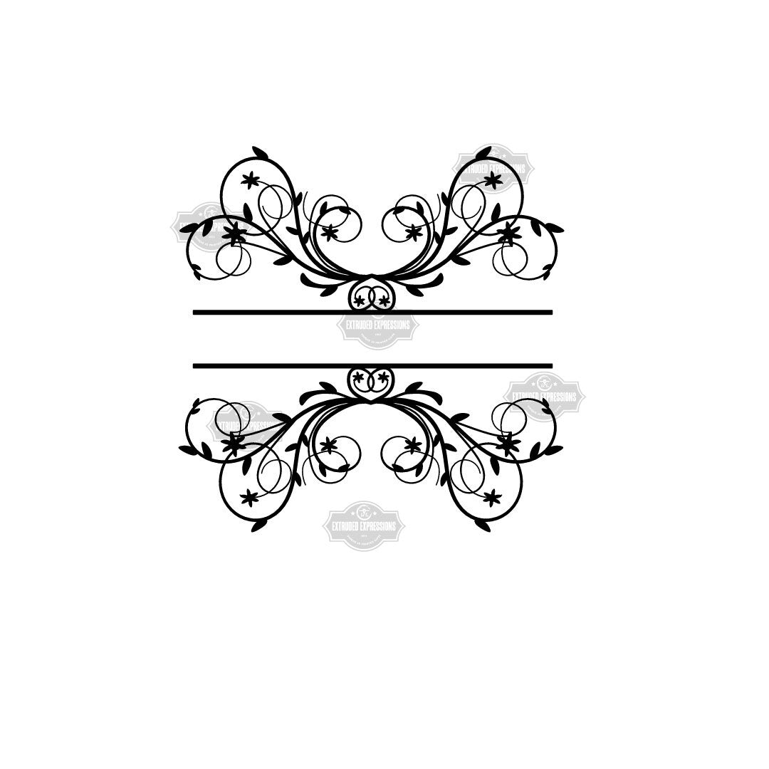 Flourish Frame SVG Clipart for Engraving and Cutting - Perfect for Wedding Invitations, Slate Coasters, Signs, and more - Digital Download