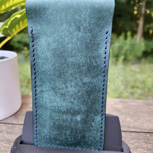 Handmade Personalized LEATHER PEN CASE, Leather Pencil Case, Fountain Pen Holder, Hand-sewn Leather Pen Holder, Pen Sleeve