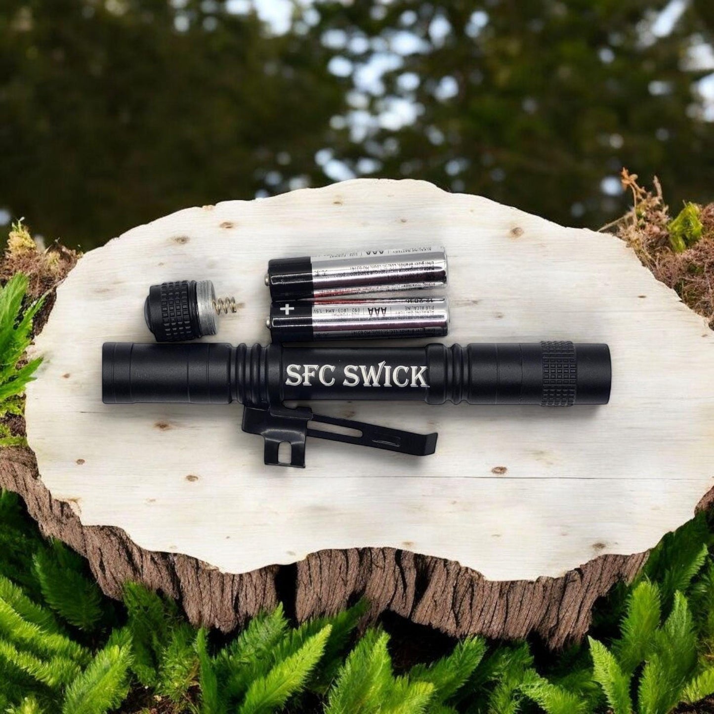 Personalized LED Flashlight - Pen Size - Custom Handyman Gift, Ideal for Dad, Grandpa, Groomsmen, Military, Gift for him Stocking Stuffer