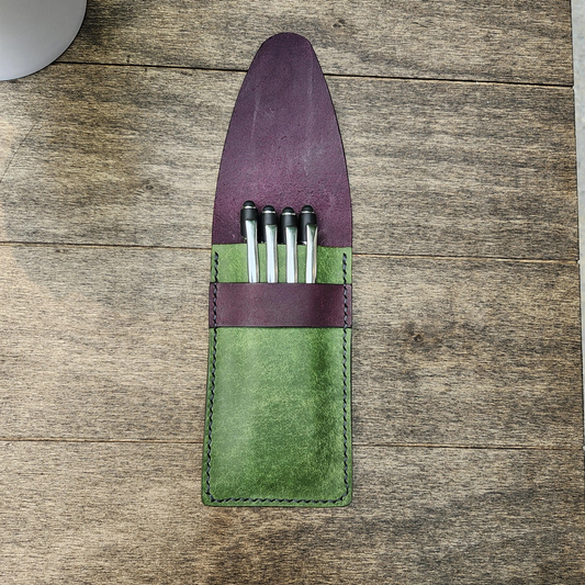 Quillwarden Pen Case PDF + SVG Template – DIY Leather Pattern for Pen Holder, Beginner Leathercraft Project