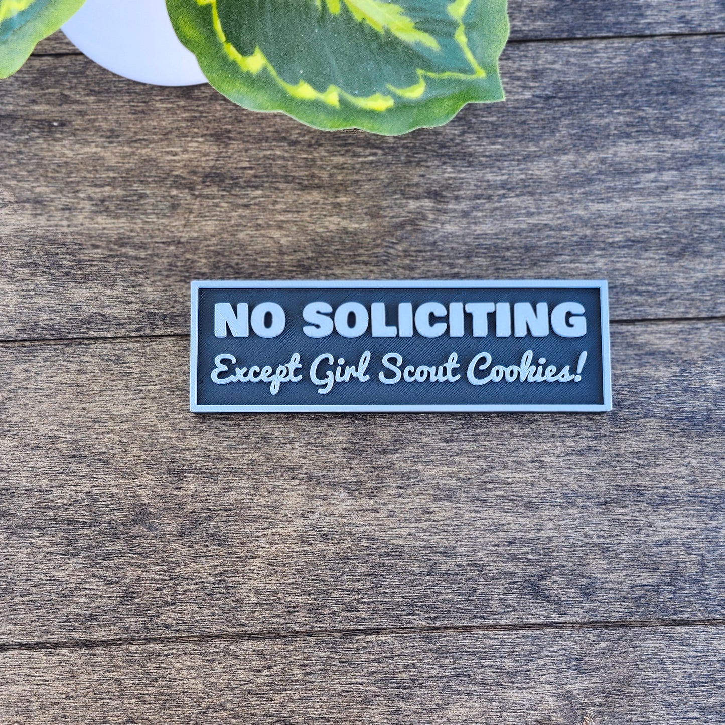 No Soliciting Sign Except Girl Scout Cookies, Funny No Soliciting Signs. Girl scouts of America, Keep Solicitors Away, Front Door Sign