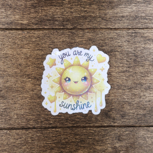 🌞 You Are My Sunshine – Holographic Kiss Cut Sticker
