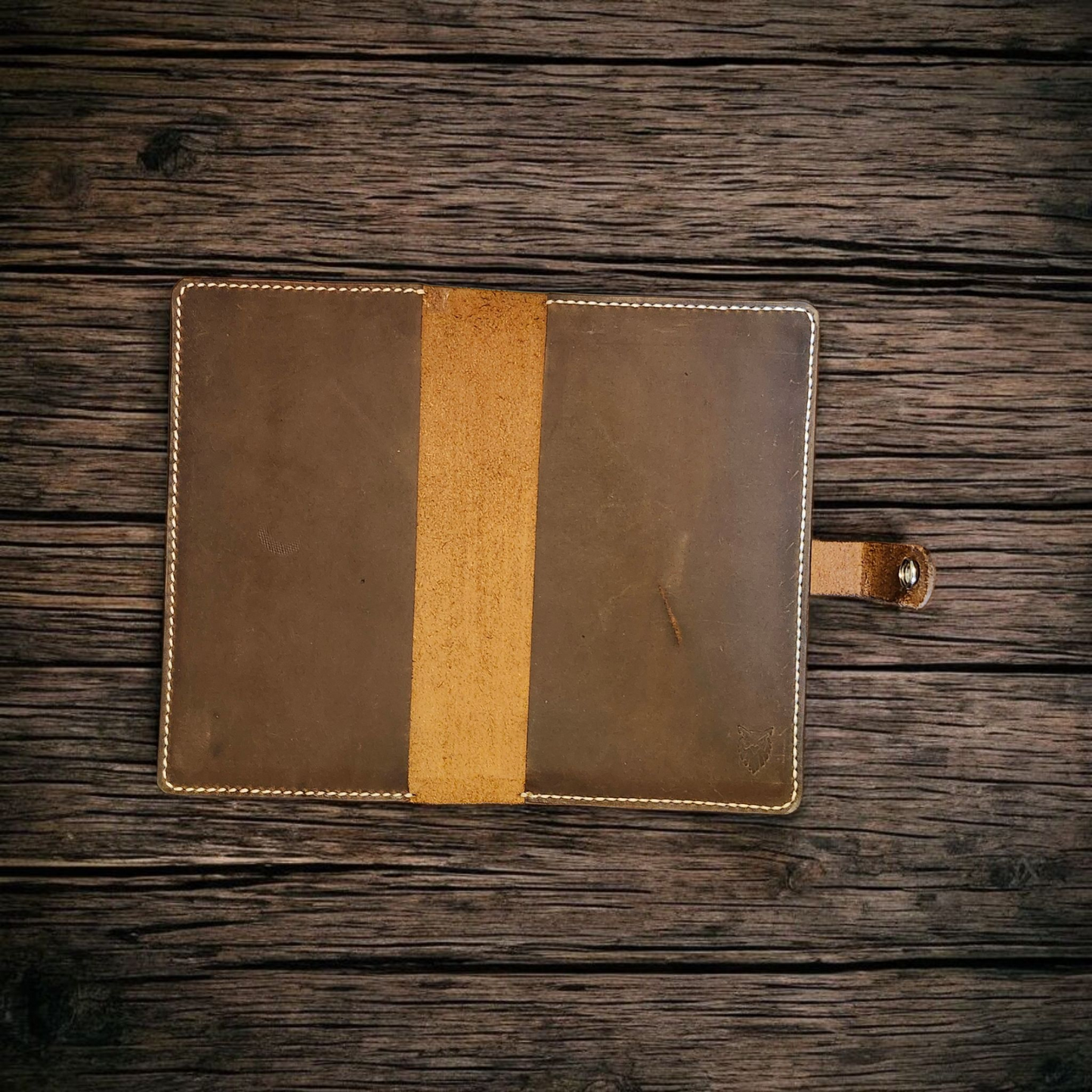 The Ember Lorebinder Notebook Cover - Handcrafted A5 Leather Notebook Cover – Journal Sleeve with Snap Closure