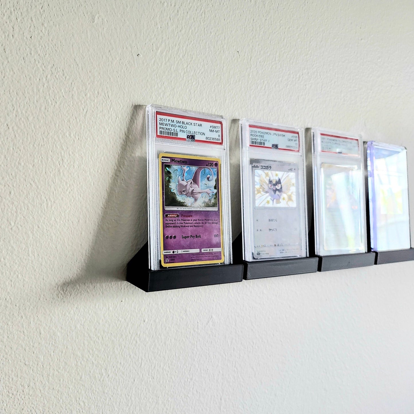 Wall Mounted TCG Graded Card Display STL File | 3D Printable Digital Download for PSA, Cgc, and Top Loaders