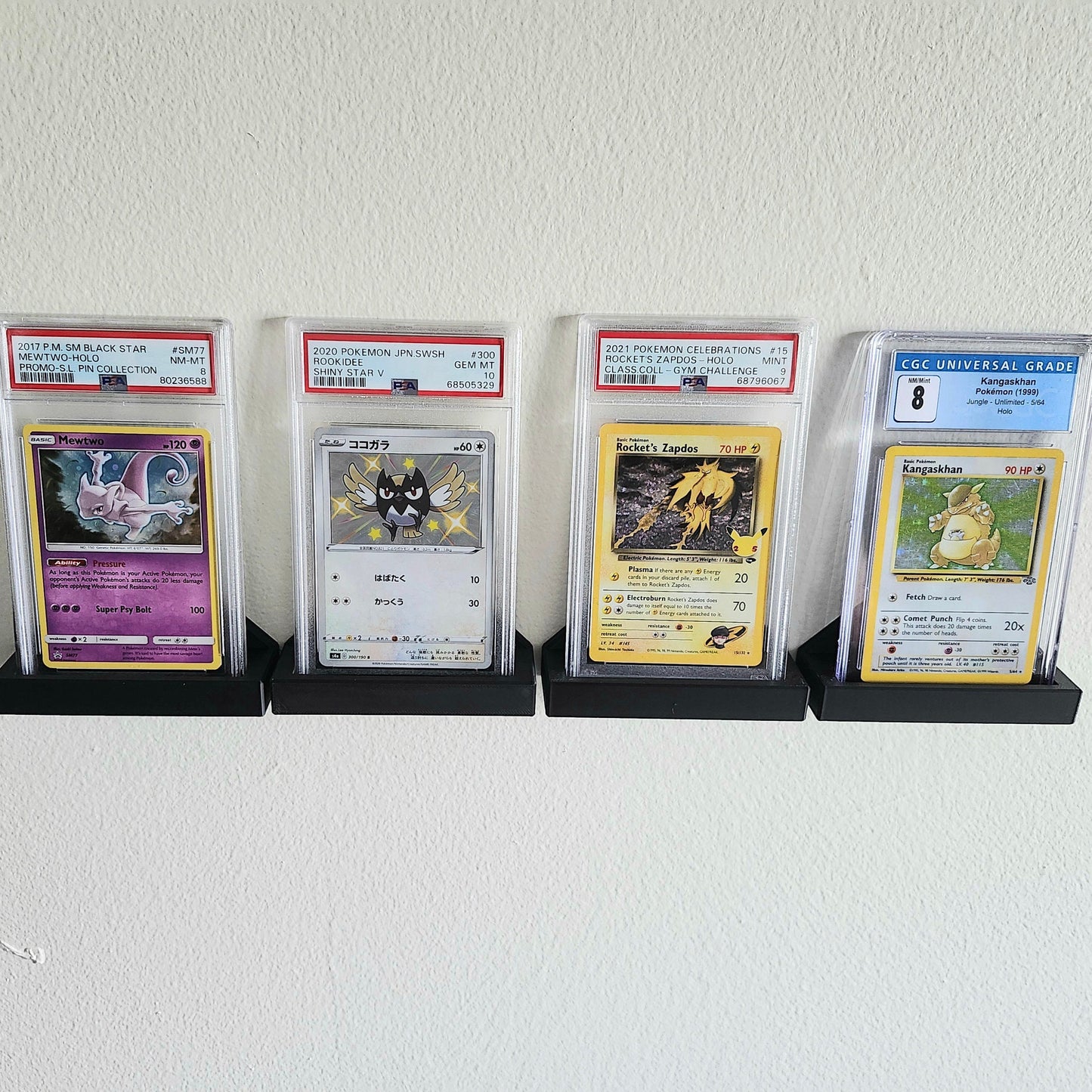 Wall Mounted TCG Graded Card Display STL File | 3D Printable Digital Download for PSA, Cgc, and Top Loaders
