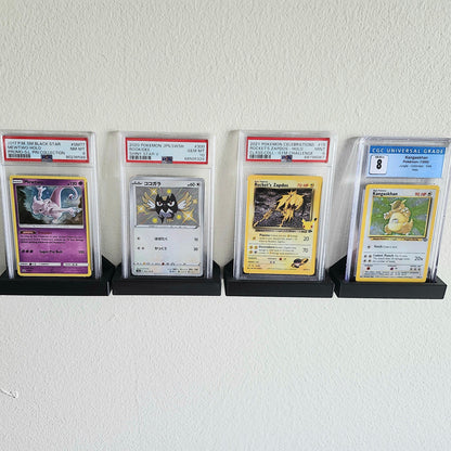 Wall Mounted TCG Graded Card Display STL File | 3D Printable Digital Download for PSA, Cgc, and Top Loaders