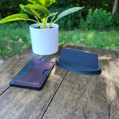 The Nest Pedestal – 3D Printed Display Stand for Leather Wallets and EDC Gear