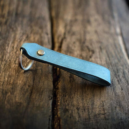 Custom Leather Keychain – Personalized Name Key Fob