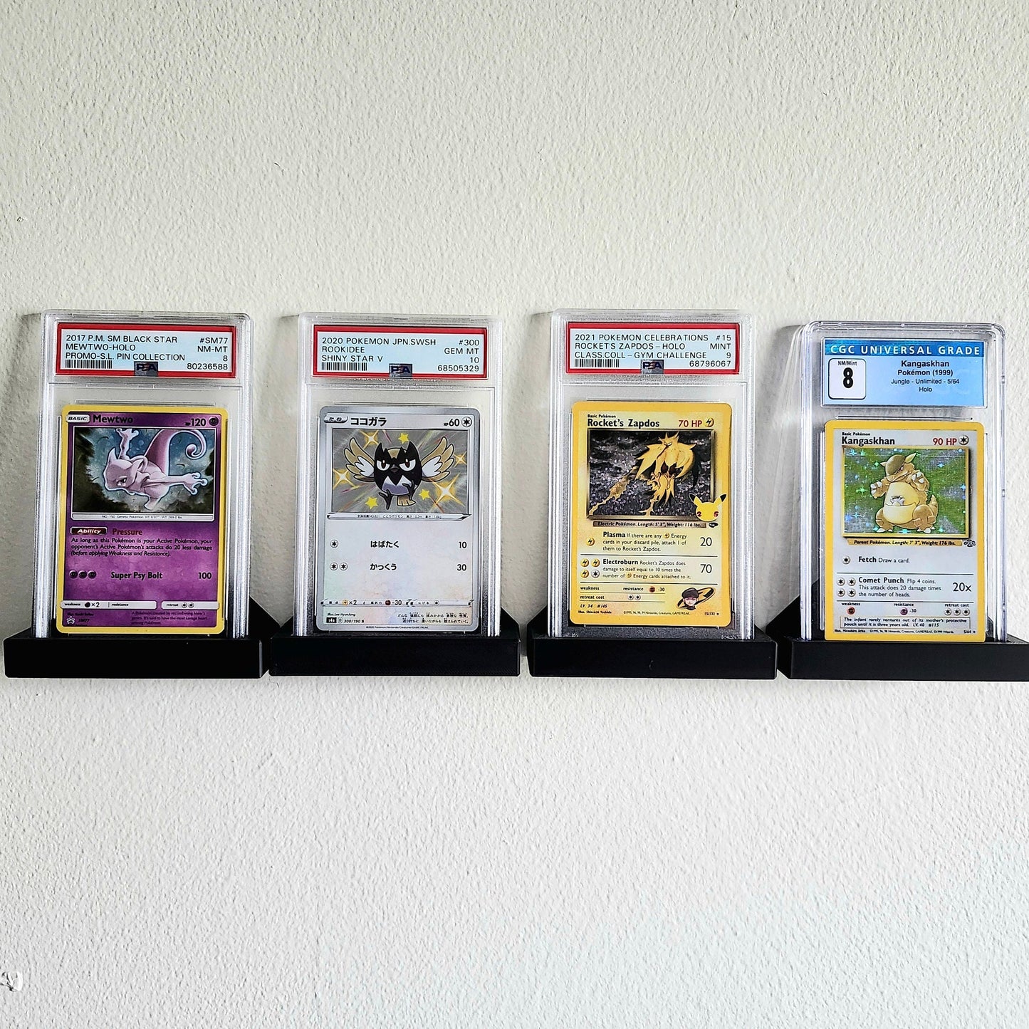 Wall Mounted TCG Graded Card Display STL File | 3D Printable Digital Download for PSA, Cgc, and Top Loaders