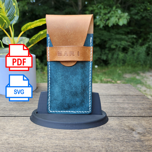 Quillwarden Pen Case PDF + SVG Template – DIY Leather Pattern for Pen Holder, Beginner Leathercraft Project