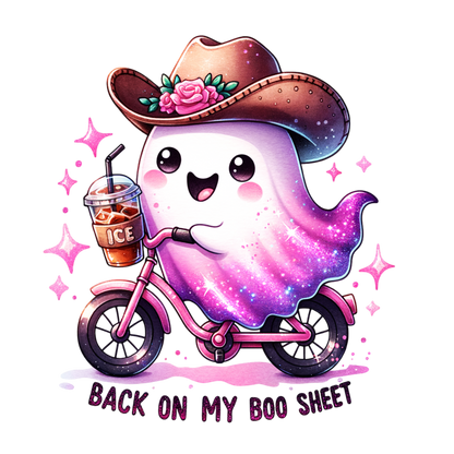 Back on My Boo Sheet – Waterproof Ghost Sticker