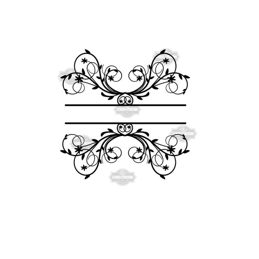 Flourish Frame SVG Clipart for Engraving and Cutting - Perfect for Wedding Invitations, Slate Coasters, Signs, and more - Digital Download