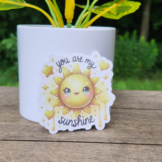 🌞 You Are My Sunshine – Holographic Kiss Cut Sticker